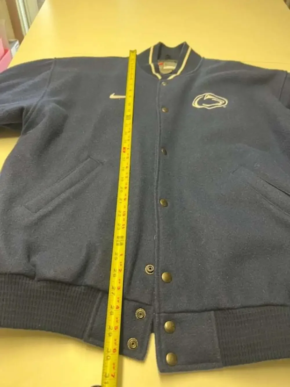 Vintage Nike Penn State Nittany Lions Team Authentic Wool Letterman Varsity Jack